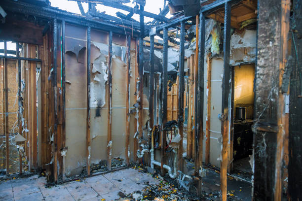 Professional Smoke Damage Restoration technician working in Washington, NJ